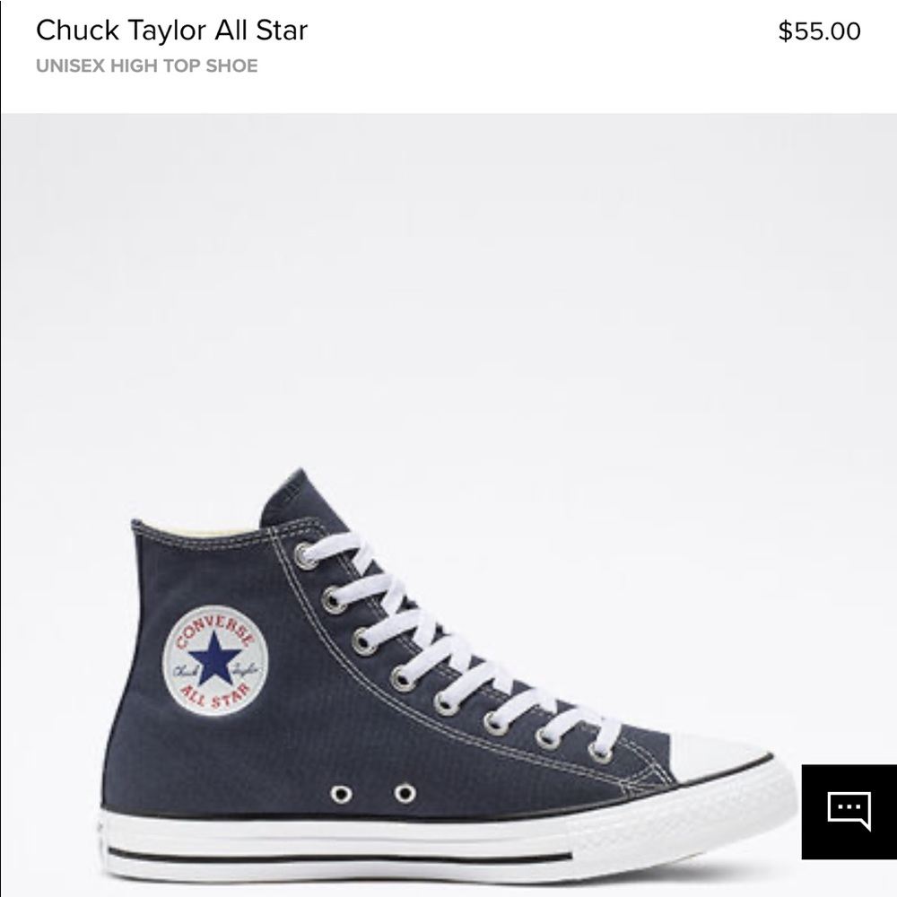 Blue high top converse